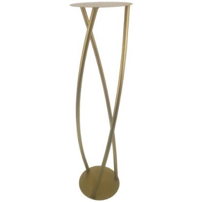 Picture of 100cm METAL ROUND STAND WITH 3 LEGS GOLD X 2pcs