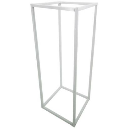 Picture of 80cm METAL RECTANGULAR STAND WITH 4 LEGS WHITE X 2pcs