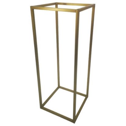 Picture of 80cm METAL RECTANGULAR STAND WITH 4 LEGS GOLD X 2pcs