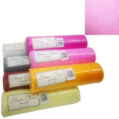 Picture of POLY DECO MESH 26cm (10 INCH) X 10yards BABY PINK