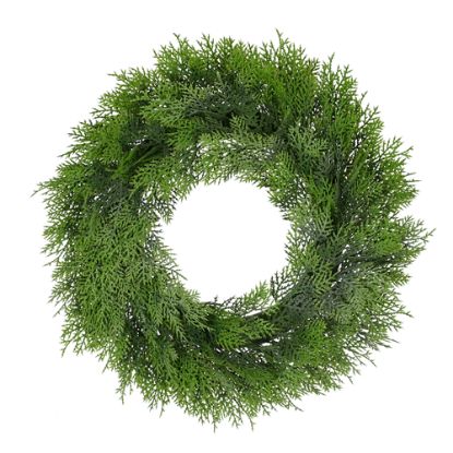 Picture of 46cm (18 INCH) CONIFER WREATH LIGHT GREEN