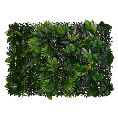 Picture of MIXED FOLIAGE WALL MAT 60cm X 40cm GREEN