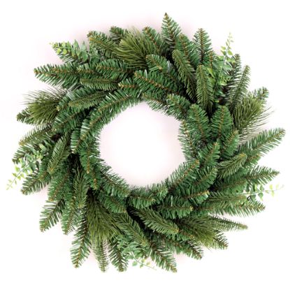 Picture of 60cm (24 INCH) MIXED SPRUCE CHRISTMAS WREATH GREEN