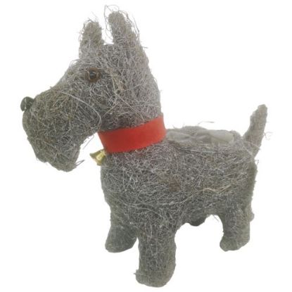Picture of 35cm SALIM STANDING SCOTTIE DOG PLANTER WITH PLASTIC LINING