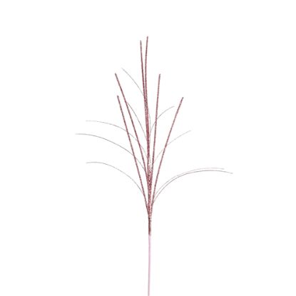 Picture of 66cm GLITTERED GRASS SPRAY PINK