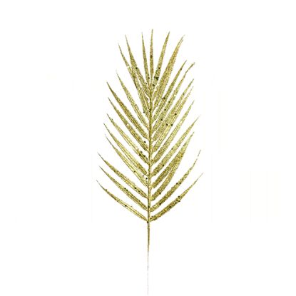 Picture of 42cm GLITTERED FERN SPRAY GOLD X 6pcs