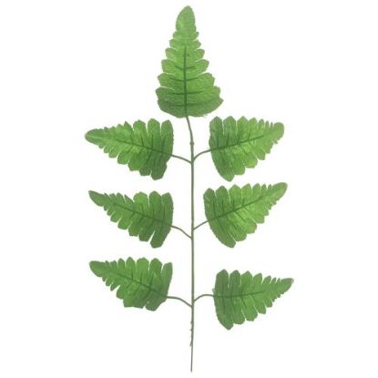 Picture of 43cm LEATHER FERN LEAF GREEN X 12pcs