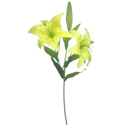 Picture of 72cm TIGER LILY SPRAY YELLOW