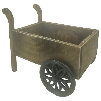 Picture of 22cm WOODEN CART PLANTER