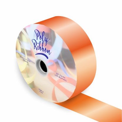 Picture of 50mm (2 INCH) POLY RIBBON X 100 YARDS LIGHT ORANGE
