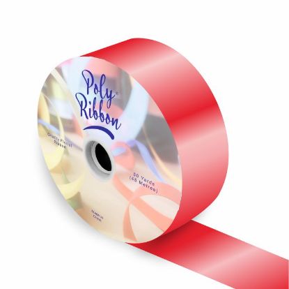 Picture of 50mm (2 INCH) POLY RIBBON X 100 YARDS RED