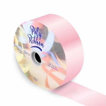 Picture of 50mm (2 INCH) POLY RIBBON X 100 YARDS LIGHT PINK