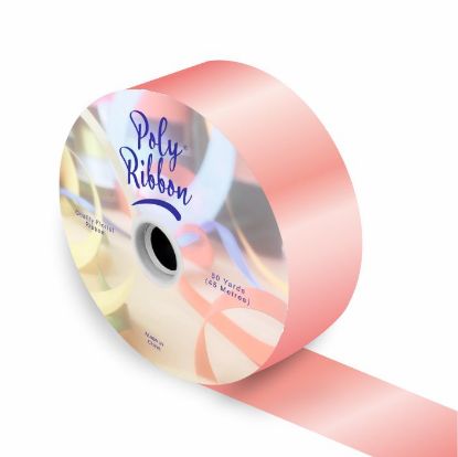 Picture of 50mm (2 INCH) POLY RIBBON X 100 YARDS PEACH