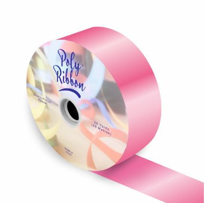 Picture of 50mm (2 INCH) POLY RIBBON X 100 YARDS BUBBLEGUM PINK