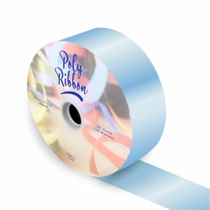 Picture of 50mm (2 INCH) POLY RIBBON X 100 YARDS LIGHT BLUE
