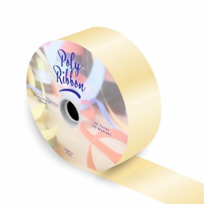 Picture of 50mm (2 INCH) POLY RIBBON X 100 YARDS CREAM