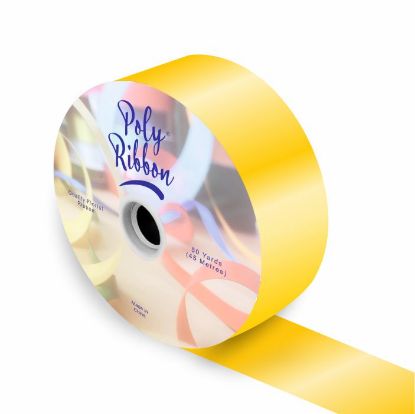 Picture of 50mm (2 INCH) POLY RIBBON X 100 YARDS YELLOW