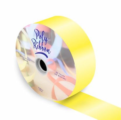 Picture of 50mm (2 INCH) POLY RIBBON X 100 YARDS LEMON