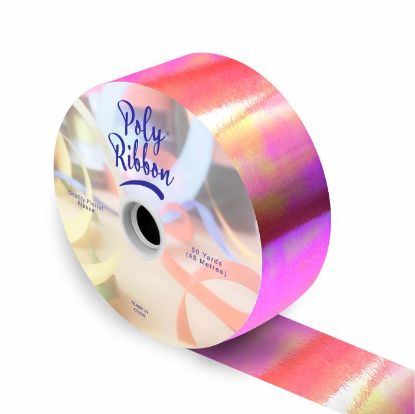 Picture of 50mm (2 INCH) POLY RIBBON X 50 YARDS IRIDESCENT RED