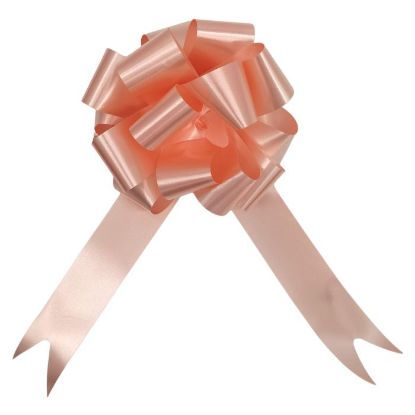 Picture of POLY RIBBON PULL BOWS 30mm X 30pcs PEACH