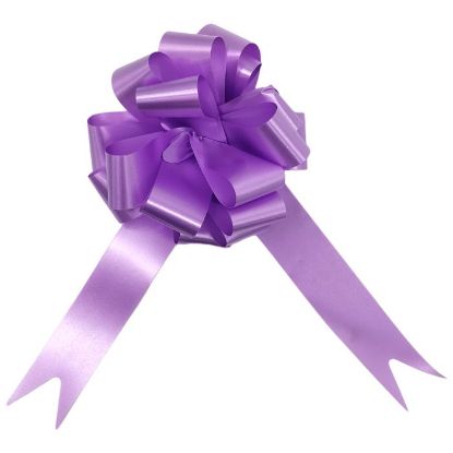 Picture of POLY RIBBON PULL BOWS 30mm X 30pcs LILAC