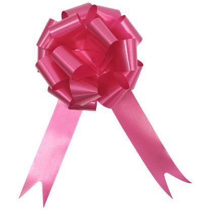Picture of POLY RIBBON PULL BOWS 30mm X 30pcs RASPBERRY