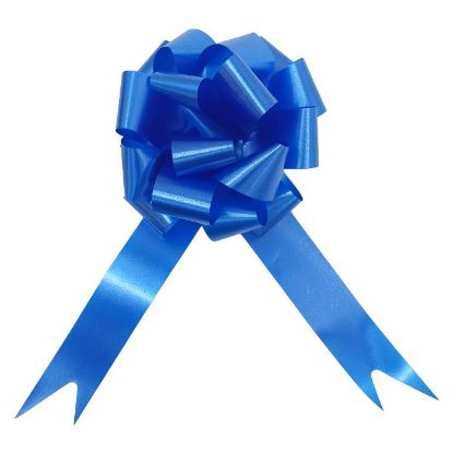 Picture of POLY RIBBON PULL BOWS 30mm X 30pcs ROYAL BLUE