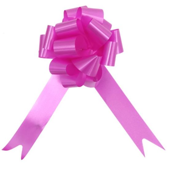 Picture of POLY RIBBON PULL BOWS 30mm X 30pcs BEAUTY PINK
