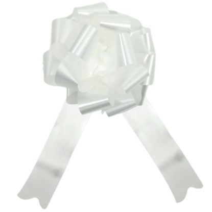 Picture of POLY RIBBON PULL BOWS 30mm X 30pcs WHITE