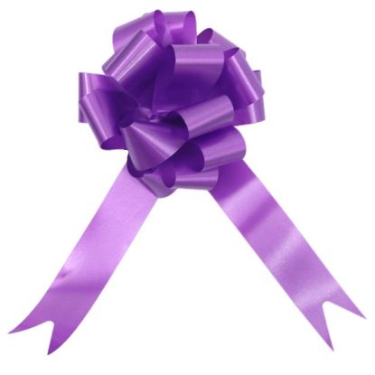 Picture of POLY RIBBON PULL BOWS 30mm X 30pcs GRAPE
