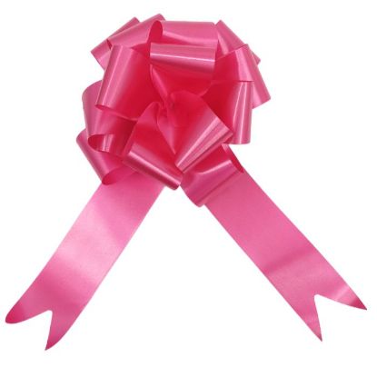 Picture of POLY RIBBON PULL BOWS 50mm X 20pcs RASPBERRY