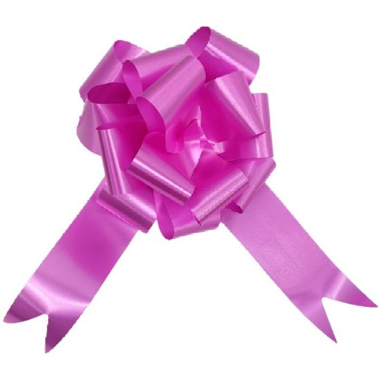 Picture of POLY RIBBON PULL BOWS 50mm X 20pcs BEAUTY PINK