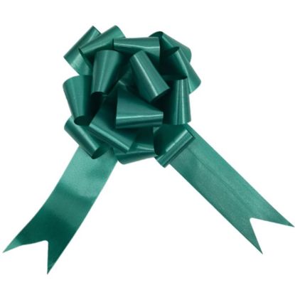 Picture of POLY RIBBON PULL BOWS 50mm X 20pcs HUNTER GREEN