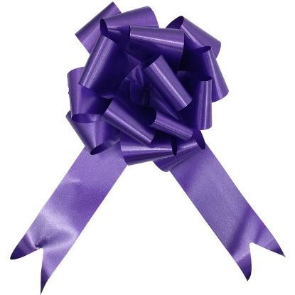 Picture of POLY RIBBON PULL BOWS 50mm X 20pcs PURPLE