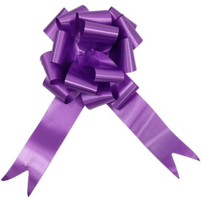 Picture of POLY RIBBON PULL BOWS 50mm X 20pcs GRAPE