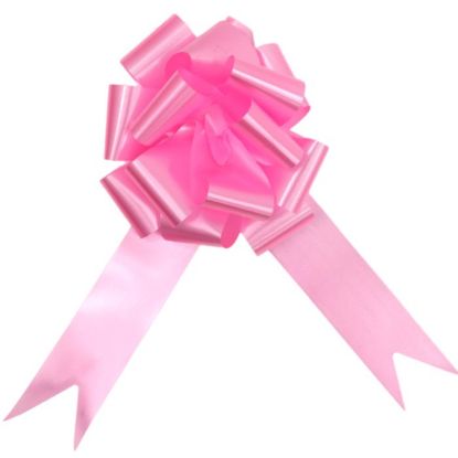 Picture of POLY RIBBON PULL BOWS 50mm X 20pcs BUBBLEGUM PINK