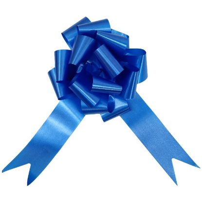 Picture of POLY RIBBON PULL BOWS 50mm X 20pcs ROYAL BLUE