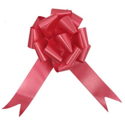 Picture of POLY RIBBON PULL BOWS 50mm X 20pcs RED