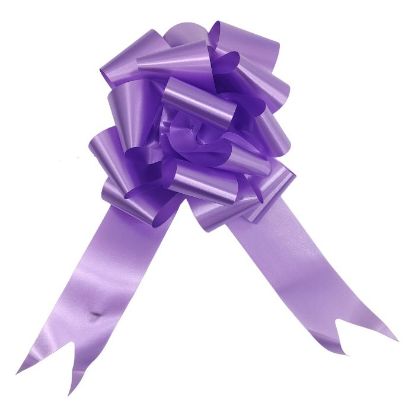 Picture of POLY RIBBON PULL BOWS 50mm X 20pcs LAVENDER