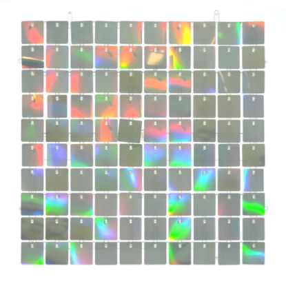Picture of SEQUIN WALL PANEL 30cm X 30cm SQUARE SEQUINS ACRYLIC BACKED IRIDESCENT (TYPE B)