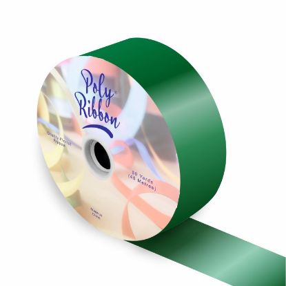 Picture of 50mm (2 INCH) POLY RIBBON X 100 YARDS EMERALD GREEN