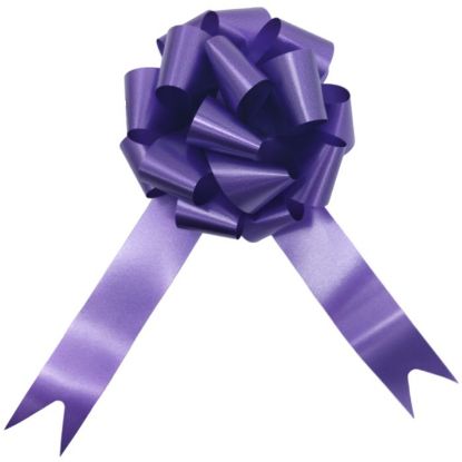 Picture of POLY RIBBON PULL BOWS 30mm X 30pcs PURPLE