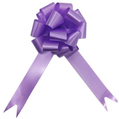 Picture of POLY RIBBON PULL BOWS 30mm X 30pcs LAVENDER
