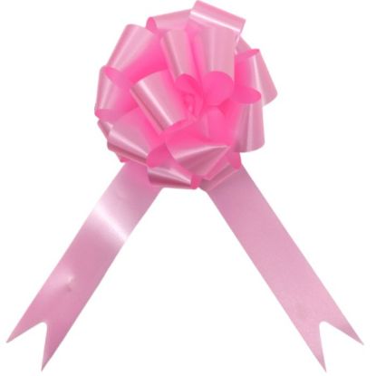 Picture of POLY RIBBON PULL BOWS 30mm X 30pcs BUBBLEGUM PINK