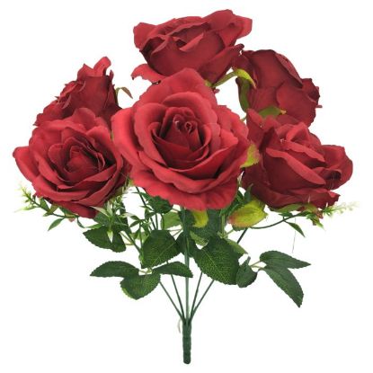 Picture of 44cm OPEN ROSE BUSH RED