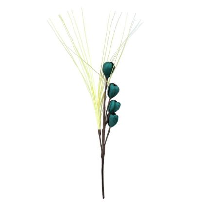 Picture of 50cm BLOSSOM & ONION GRASS HAND WRAPPED SPRAY TEAL/CREAM X 270pcs
