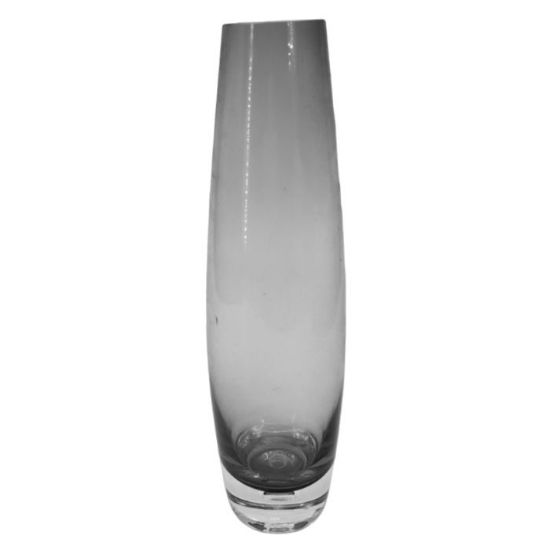 Picture of 14cm GLASS BULLET VASE SMOKED X 4pcs