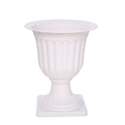 Picture of 22cm PLASTIC FLOWER VASE IVORY